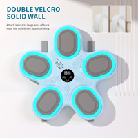 Machine de boxe musicale intelligente murale robuste pour entraînement de force, avec système de réaction sans crochets, compatible ABS/PU, pour entraînement dynamique de frappe