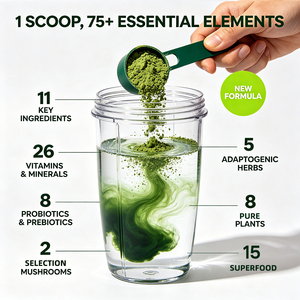 Integratore Alimentare in Polvere Verde |   Miscela di multivitamine, probiotici e superalimenti |   Supporto per la Salute Intestinale e il Benessere Quotidiano - Product Image 6