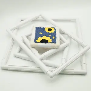Пластиковая рамка для вышивки крестиком, квадратный обруч для вышивки
