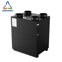 Ventilation du sous-sol, tout l'air frais, évacuation de l'air, Condensation, récupération de chaleur, avec pompe à chaleur