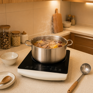 Poêle manuelle carrée écoénergétique pour usage domestique – Conception néerlandaise portable pour cuisson de hotpot, économie d'énergie, cuisson puissante et sûre - Product Image 1
