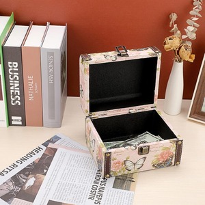 Boîte de rangement décorative en bois et cuir PU, idéale pour les bijoux et accessoires, personnalisable selon les besoins - Product Image 6