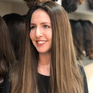 Perruques mi-longues en <span class=keywords><strong>cheveux</strong></span> humains brun foncé, style juif, brun chocolat, vierges brésiliennes, 3/4, ondulées, casher, sans dentelle - Product Image 2