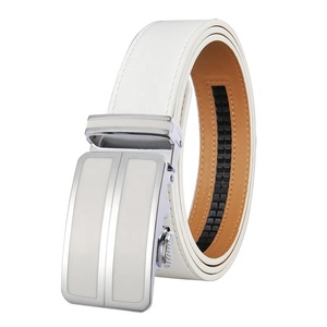 <span class=keywords><strong>Cintura</strong></span> da Golf in Vera Pelle <span class=keywords><strong>Bianca</strong></span> di Alta Qualità per <span class=keywords><strong>Uomo</strong></span> con Logo Personalizzato - Product Image 2