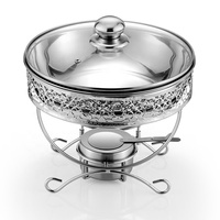 Goldener Abdeckdeckel für Chafing Dish, Gastronomiebedarf, Umweltfreundlicher Edelstahl-Speisenwärmer für Hochzeiten