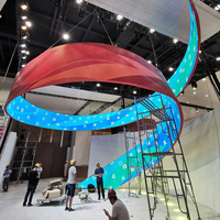 Pantalla LED Flexible para Interiores X SMD, Pantalla LED Curva Suave para Soluciones Creativas de Publicidad en Interiores