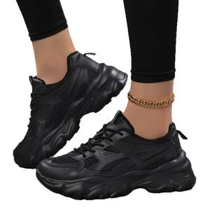 รองเท้าผ้าตาข่ายระบายอากาศได้ดี สวมใส่สบาย เพิ่มความสูงสำหรับผู้หญิง พื้นหนา รองเท้าลำลองแฟชั่นอเนกประสงค์สำหรับผู้หญิง - Product Image 5