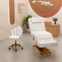 Table de massage électrique blanche à 3 moteurs, équipement de beauté électrique, lit de massage cosmétique, lit esthétique électrique, vente à chaud