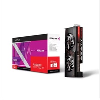 Carte graphique PULSE Radeon RX 7700 XT 12 Go OC 2580 MHz pour PC de bureau gaming, composants matériels, refroidissement à double ventilateur