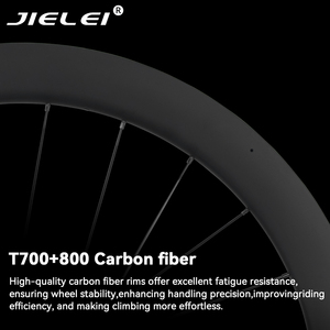 Jeu de roues en fibre de carbone T800 à prix d'usine pour vélos de route - Performance légère pour le cyclisme en montagne, pneus <span class=keywords><strong>tubeless</strong></span>/à tringle 700C - Product Image 3