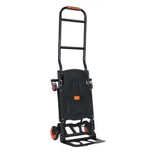 Multifunctional Folding Heavy Duty Hand Truck 200kg Capacity Portable Carts With Telescoping For Moving