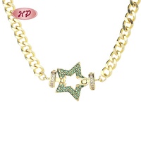 Bracelet en plaqué or 18 ct personnalisable de l'industrie, vente en gros de bijoux en zircon, collier avec pendentif en pierre précieuse naturelle