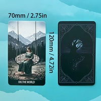 Vente en gros : Jeu de cartes de tarot Hidden Village, 78 cartes, couleur intégrale, écologique, durable, boîte plate, 300g, 2.75x4.72in, en stock, portable
