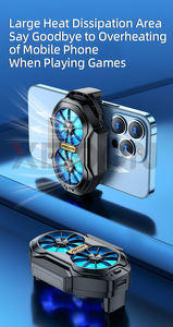 Ventilateur <span class=keywords><strong>de</strong></span> <span class=keywords><strong>refroidissement</strong></span> <span class=keywords><strong>de</strong></span> radiateur <span class=keywords><strong>de</strong></span> téléphone portable Portable accessoires <span class=keywords><strong>de</strong></span> support <span class=keywords><strong>de</strong></span> refroidisseur <span class=keywords><strong>de</strong></span> téléphone portable RVB pour la diffusion en direct <span class=keywords><strong>de</strong></span> jeux mobiles - Product Image 3