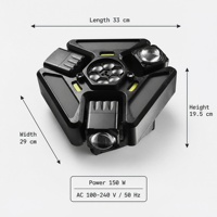 Projecteur laser LED mobile à effet de lumière DMX512 RGB Strobe pour KTV, bar et soirée