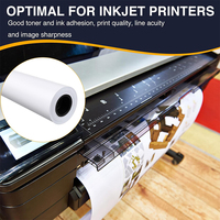 4 rollos personalizados al por mayor 914*50m 24 pulgadas x 150 pies 20lb papel Bond 2-In Core