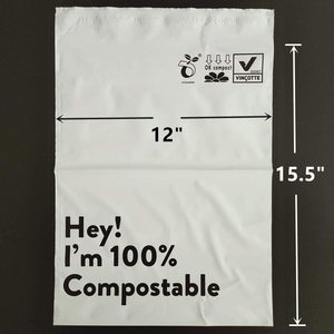 Bolsas de correo de polietileno biodegradable de alta calidad, tamaño de logotipo personalizado OEM - Product Image 2