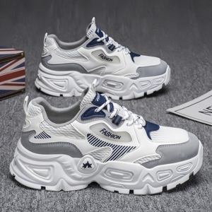 Chaussures décontractées pour hommes, tendance et polyvalentes, à semelle épaisse, augmentant la taille, respirantes et à la mode - Product Image 1