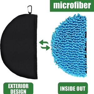 Sac de nettoyage pour frisbee avec crochets, étui de rangement en tissu Oxford pour disques volants, jouet de sport universel unisexe, bleu, vert, noir - Product Image 3