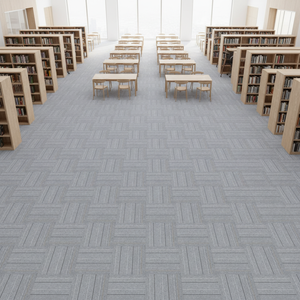 Dalles de moquette commerciales modernes en PP 50*50cm |   Conception à emboîtement, facile à <span class=keywords><strong>coller</strong></span> et à dé<span class=keywords><strong>coller</strong></span>, pour les espaces de bureau - Product Image 1