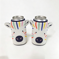 Porte-canette isotherme en néoprène de haute qualité en forme de chien pour cadeaux de fête