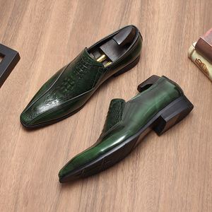Chaussures en cuir pour hommes de style britannique - Chaussures pour hommes en cuir véritable et cuir verni à bout pointu, style coréen tendance, pour affaires et occasions décontractées - Product Image 3