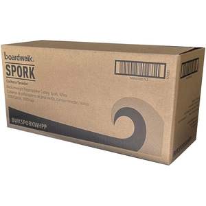 Cubiertos Desechables de Polipropileno Blanco de Peso Medio, 1000 Unidades por Caja, Envueltos Individualmente, para Hoteles - Product Image 3