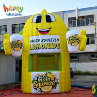 Stand de limonade gonflable pour l'été avec impression gratuite, tente de promotion extérieure pour boissons au citron