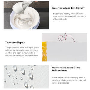 Быстросохнущая Водонепроницаемая белая замазка для ремонта стен используется для покрытия грязи и трещин на стене - Product Image 5