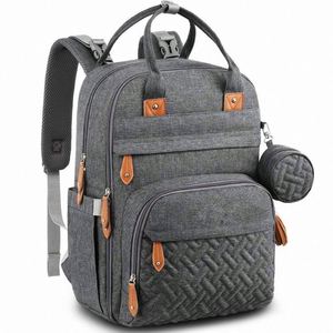 Sac à dos à couches multifonctionnel et imperméable avec matelas à langer et fixation pour poussette – Échantillon gratuit - Product Image 1