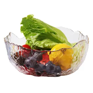 Không Thường Xuyên Thủy Tinh Lớn Salad Bowls/Trộn Và Phục Vụ Món Ăn/Rõ Ràng Thủy Tinh Trái Cây Và Trifle Bowl Cho Nhà Hàng