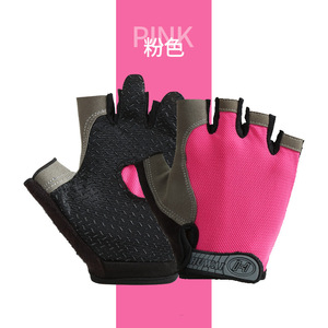 Guantes de gimnasio para hombres y mujeres para Fitness, escalada, equitación, medio dedo, antideslizantes, transpirables, mitones sin dedos - Product Image 4