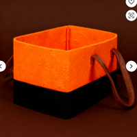 Sac de rangement en feutre de laine fait main, organisateur de jouets et de couvertures pour la maison, bac de rangement, décoration de chambre d'enfant