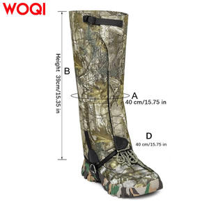 Guêtres de chasse WOQI en nylon camouflage réglables, taille universelle 40x53 - Product Image 3