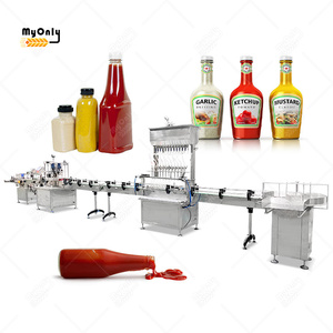 MY Soy Fish Chili Sauce Jam Machine automatique d'embouteillage de miel Machine de remplissage de <span class=keywords><strong>sirop</strong></span> végétal pour mayonnaise - Product Image 1