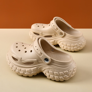 Women's Platform <b>Clogs</b> Off White EVA Sole Hollow Design Summer Outdoor Wear Non Slip Breathable Beach Sandals Size 33-40 - Product Image 2