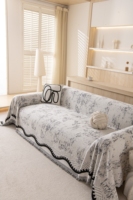 Vielseitiger Vollflächiger Moderner Blumen-Jacquard Sofabezug mit Rutschfester Rückseite Waschbar Maßgefertigt für Ledercouches Täglicher Gebrauch