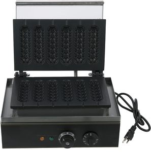 Usine commerciale de casse-croûte six parties 6 Long bâton Hot Dog Machine <span class=keywords><strong>professionnel</strong></span> électrique Muffin gaufrier <span class=keywords><strong>fer</strong></span> - Product Image 3
