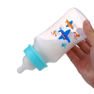 Biberón de 330 ml/11 oz con Cuello Ancho, Manos Libres, PP, Libre de BPA, Ecológico, con Diseño de Dibujos Animados, para Bebés de 0 a 12 Meses, MOQ Una Caja, ALG - Product Image 6