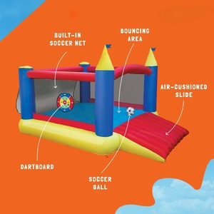 Venta directa de fábrica 3M * 3M 0,48mm Pvc 0,55mm Pvc Castillo inflable Castillo hinchable Casa de rebote para alquilar - Product Image 3