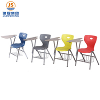 Chaise d'étude avec tablette d'écriture pour salle de classe, chaise d'étudiant avec tablette d'écriture, chaise d'école avec tablette d'écriture
