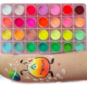 Pintura facial de color pastel de 10g para <span class=keywords><strong>Halloween</strong></span> Delineador de ojos activado por agua fácil de usar para pintura corporal para niños - Product Image 1