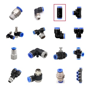 Conectores de Manguera de PU Azul de Alta Presión, Duraderos, Acoples de Poliuretano para Mangueras Industriales - Product Image 1