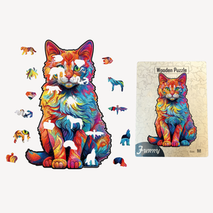 Private Label A4 3MM Wooden DIY Educational Puzzle CNC Cut Jigsaw Puzzle for Bookshelf Decoration