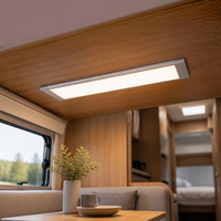 Panneaux de plafond lumineux pour caravane, camping-car, motorhome, 12V, en aluminium, éclairage LED pour intérieur de véhicule