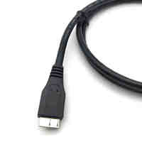 Grosir USB 3.0 hitam kabel ekstensi AM ke Micro B untuk Hard Drive Disk Converter Braid Shields kompatibel Printer komputer