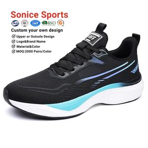 حذاء جري للرجال مدعم للتنفس بسعر منخفض تصميم OEM لفصول الربيع والخريف والشتاء - Product Image 6