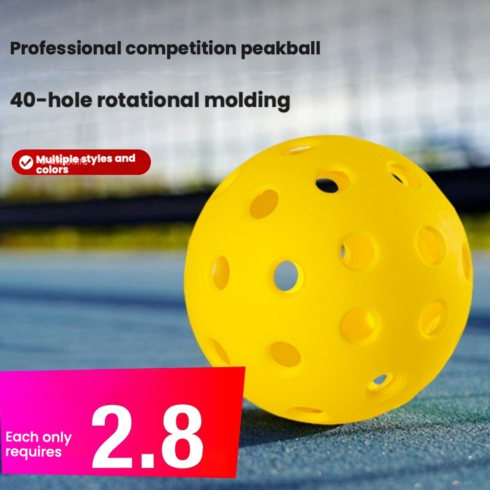 Professional Competition Grade Ball Yellow 40 Hole PE Rotomolding One Ball Pickleball 1.0 Factory Direct Spot Wholesale