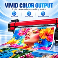 Printer Eco Solvent Format Lebar 1.8m Peralatan Pencetakan Inkjet untuk Kertas Grafis Billboard, Spanduk, dan Vinyl