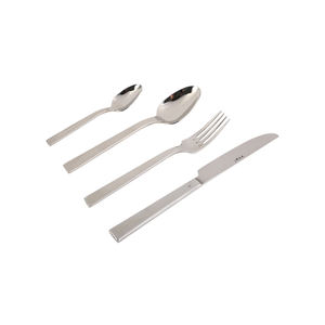 Juego de vajilla de acero inoxidable con mango cuadrado, accesorio para hotel de alta calidad, personalizado - Product Image 5